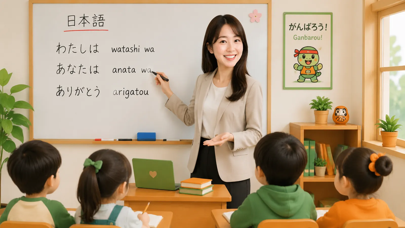 Cô Tanaka Yumi đứng lớp