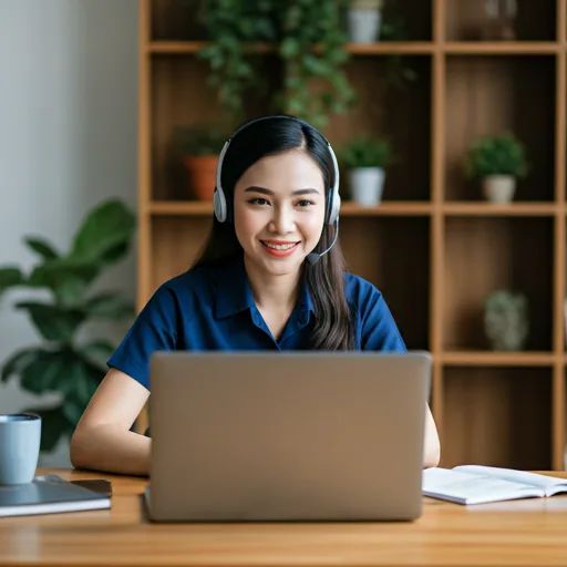 Học viên học online cùng giáo viên
